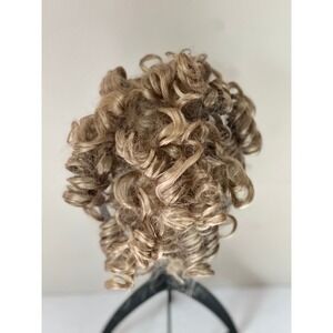 Forever Young Honey Blonde Curly Hair Piece Drawstring Bun Extension Ringlets